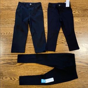 Toddler girl black dress pants